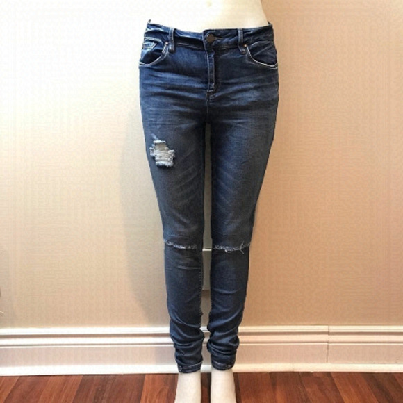 DISTRESSED blue  jean 🌻 - Picture 1 of 5